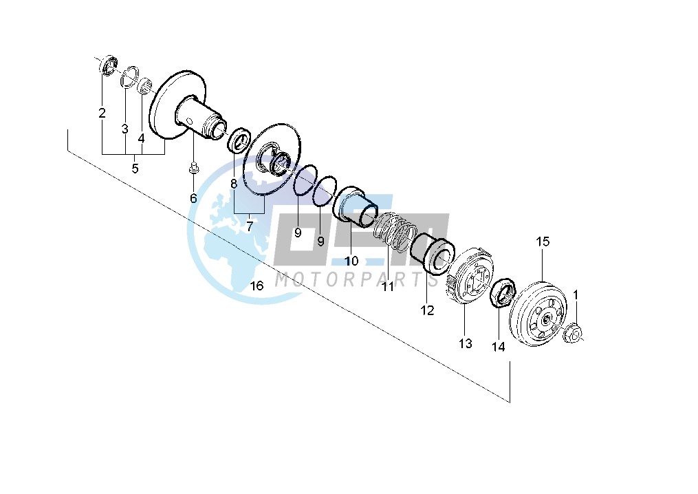 Driven pulley