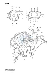 VS800 (E3-E28) INTRUDER drawing CRANKCASE COVER