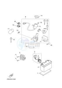 YP125RA (ABS) X-MAX 125 ABS (2DMG 2DMG) drawing ELECTRICAL 1