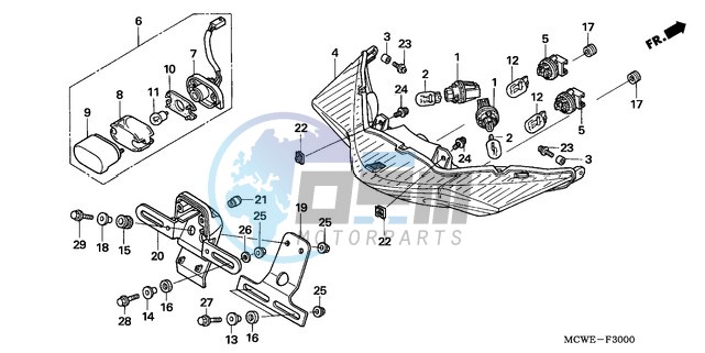 REAR COMBINATION LIGHT (E,ED,EK,F)