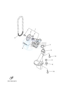 MT09A MT-09 ABS 900 (2DR3) drawing OIL PUMP