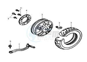 JOYRIDE - 200 cc drawing REAR WHEEL