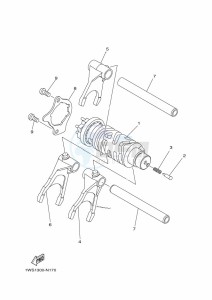 MT-07 MTN690 (BAT8) drawing SHIFT CAM & FORK