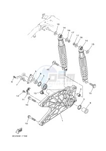 GPD125A GPD125-A NMAX125 (BV31 BV33) drawing REAR ARM & SUSPENSION