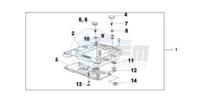 XL700VA9 UK - (E / ABS MKH SPC) drawing TOP BOX BRACKET