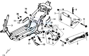 JOYRIDE 125 drawing FRAME