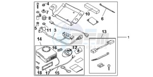 CBR1000RRA F / CMF drawing KIT ALARM SYSTEM