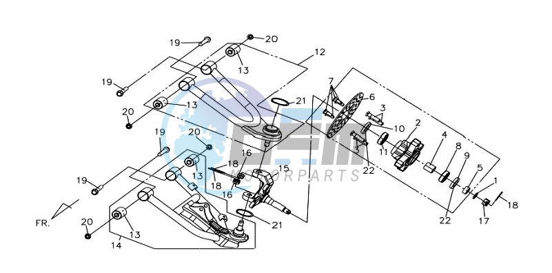 REAR FORK / FRONT BRAKE DISC