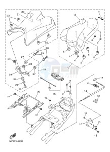 XJ6N ABS 600 XJ6-N (NAKED, ABS) (36B7 36B8) drawing SEAT