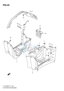 LT-F400 (P17) drawing FOOTREST MADGUARD