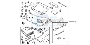 CBR1000RR9 France - (F / CMF REP) drawing KIT ALARM SYSTEM