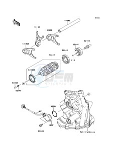 NINJA_ZX-10R ZX1000JDF FR XX (EU ME A(FRICA) drawing Gear Change Drum/Shift Fork(s)