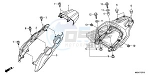 VFR1200XF CrossTourer - VFR1200X 2ED - (2ED) drawing REAR COWL/ CARRIER