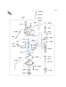 KX 85 A [KX85] (A1-A5) [KX85] drawing CARBURETOR