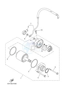 XSR700 (B344 B344 B344 B344) drawing STARTING MOTOR