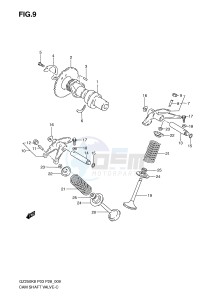 GZ250 (P3) drawing CAM SHAFT VALVE