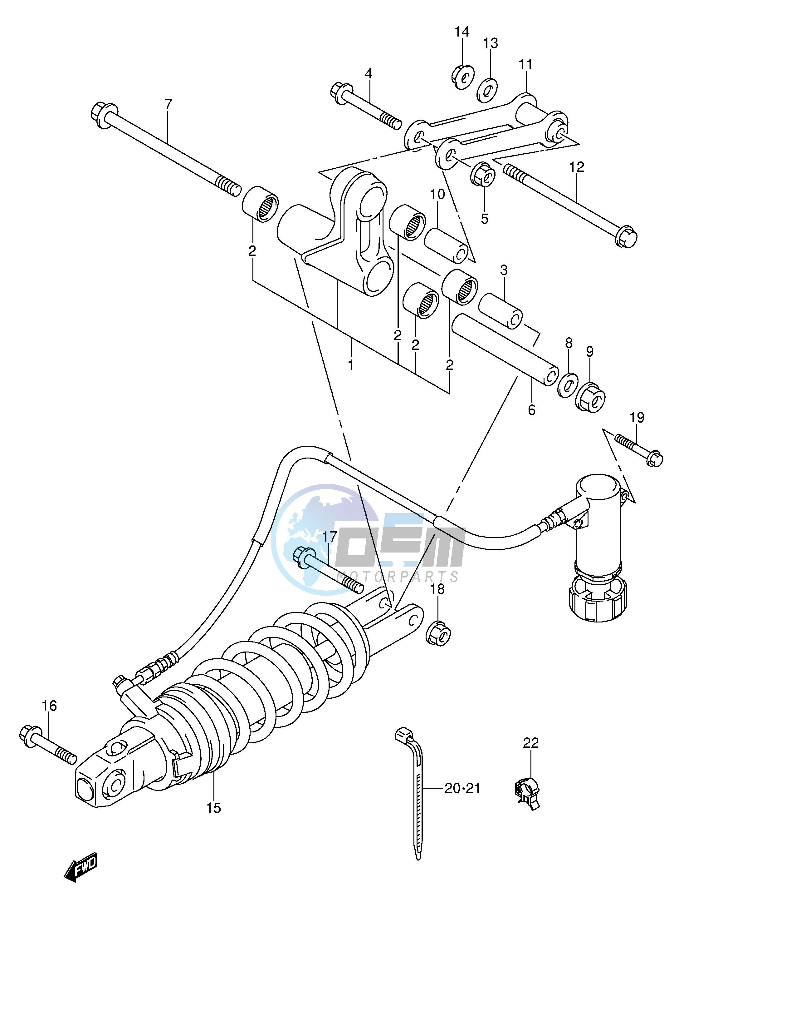 REAR CUSHION LEVER