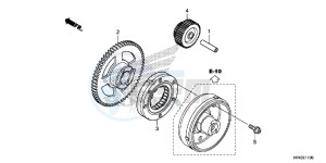 TRX420FPMD TRX420 Europe Direct - (ED) drawing STARTING GEAR