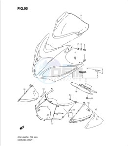 GSX1300R drawing COWLING BODY (GSX1300RL1 E51)