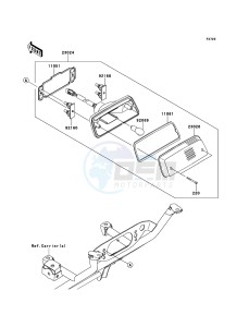 KVF750_4X4_EPS KVF750GCS EU GB drawing Taillight(s)