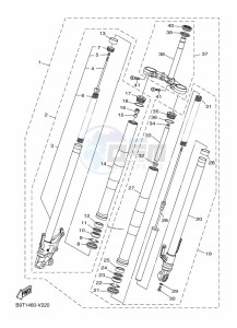 MT-03 MTN320-A (BEV8) drawing FRONT FORK