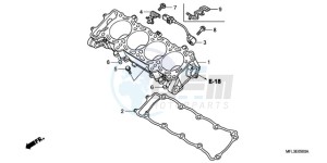 CBR1000RRA UK - (E / HRC MKH) drawing CYLINDER