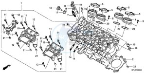 CBR1000RR9 Australia - (U / PSW) drawing CYLINDER HEAD