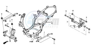 NES150 125 drawing FRAME BODY