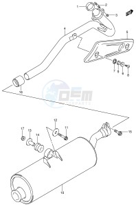 LT-Z250 (E19) drawing MUFFLER