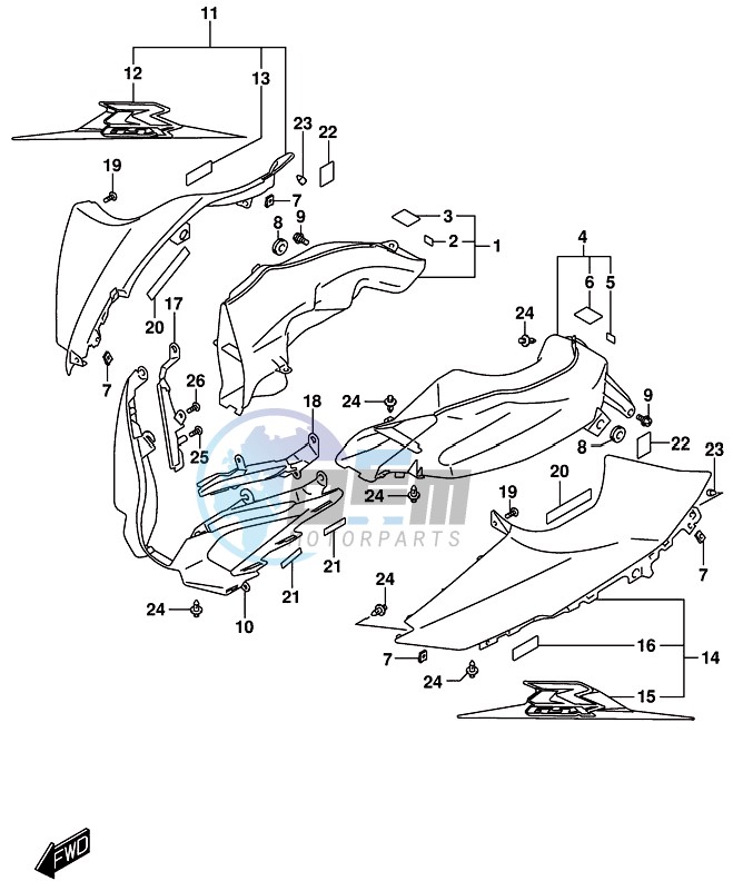 AIR INTAKE PIPE (GSX-R1000AL8 E21)