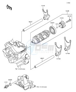 Z1000 ZR1000FEF FR GB XX (EU ME A(FRICA) drawing Gear Change Drum/Shift Fork(s)