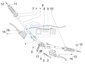 GTS 300 ie Super USA drawing Handlebars - Master cil