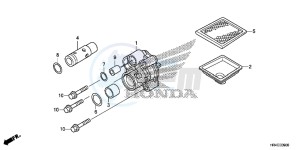 TRX500FE2G TRX500 Europe Direct - (ED) drawing OIL PUMP