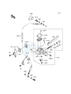 KLX250 KLX250SFF XX (EU ME A(FRICA) drawing Front Master Cylinder