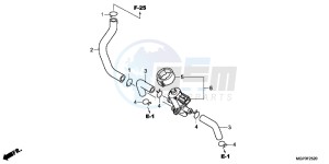 CBR1000RRC drawing AIR INJECTION CONTROL VALVE