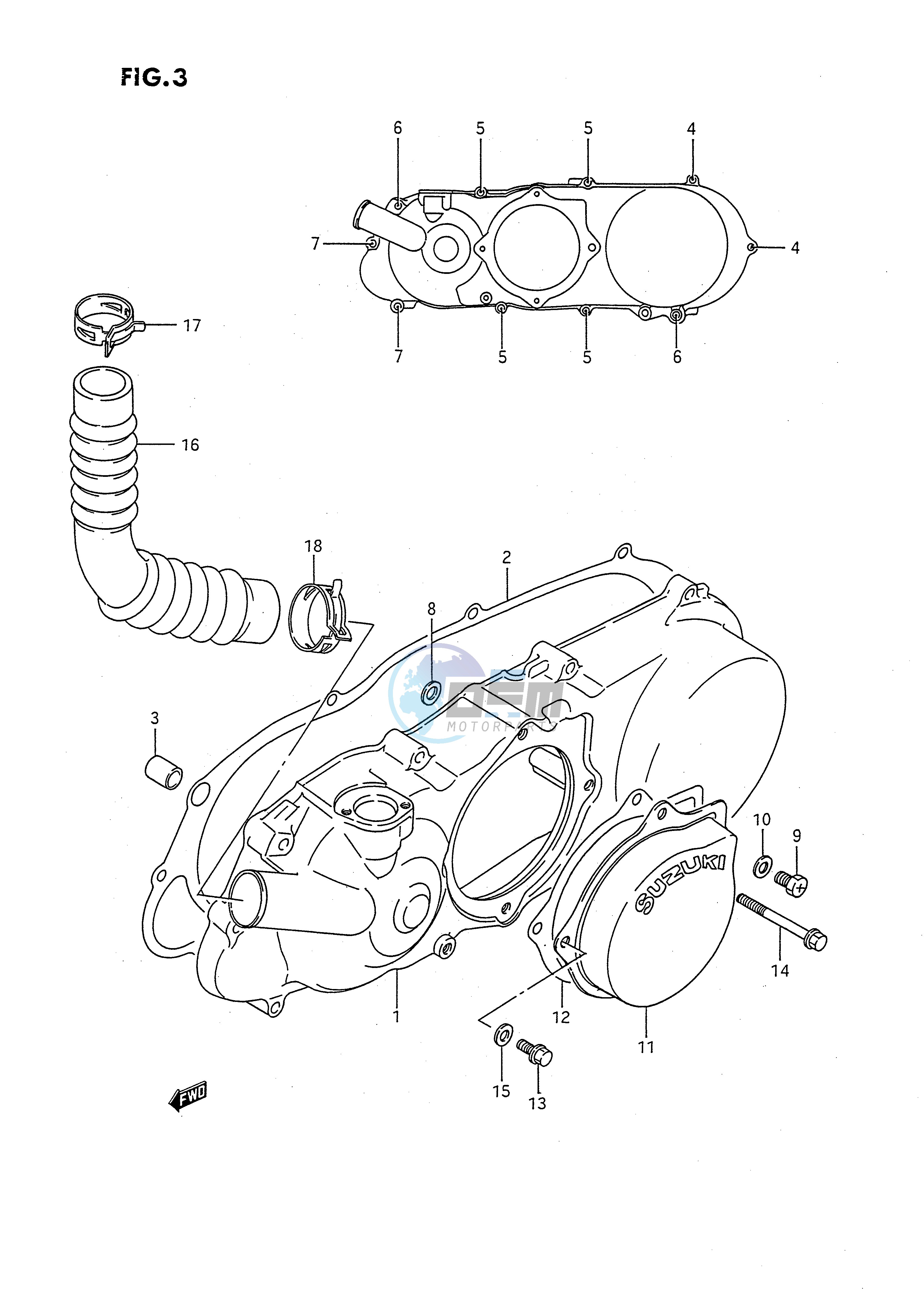 CRANKCASE LEFT COVER