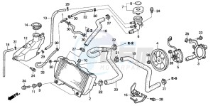 NSS250EX FORZA EX drawing RADIATOR