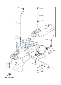 E40XMHS drawing PROPELLER-HOUSING-AND-TRANSMISSION-2