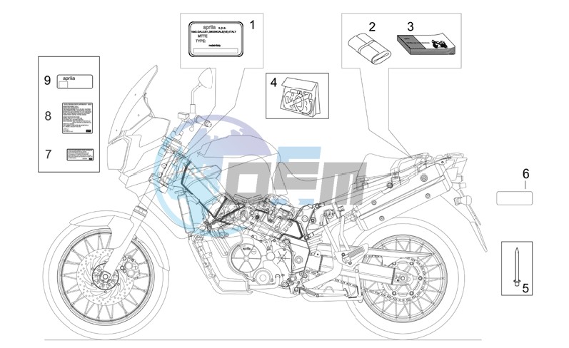 Decal and plate set