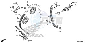 CBR1000S2 2ED - (2ED) drawing CAM CHAIN/TENSIONER