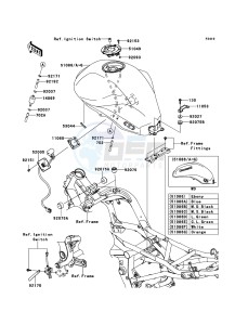 ER-6f ABS EX650D9F GB XX (EU ME A(FRICA) drawing Fuel Tank