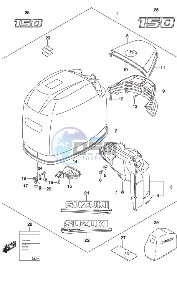 Engine Cover (White)