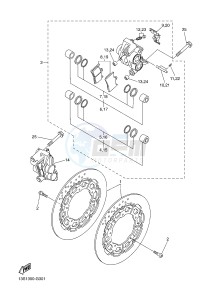 YZF-R6 600 R6 (2CX4 2CX5) drawing FRONT BRAKE CALIPER