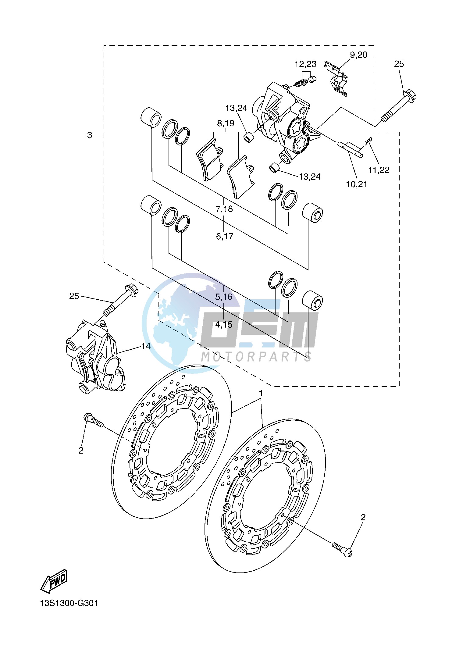 FRONT BRAKE CALIPER