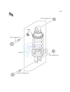 ZX 600 E [NINJA ZX-6] (E4-E6) [NINJA ZX-6] drawing SHOCK ABSORBER-- S- -