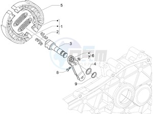 ZIP 100 4T NOABS E2-E3 (APAC) drawing Rear brake - Brake jaw