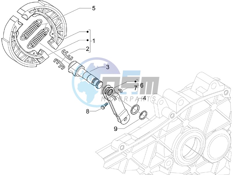 Rear brake - Brake jaw