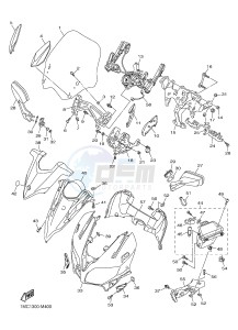 FJR1300-AS (1MD1 1MD2) drawing COWLING 1