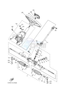 YXM700E YXM700PHF VIKING (1XPM) drawing STEERING