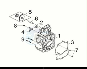 JOYMAX Z+ 125 (LW12W2-EU) (E5) (M1) drawing R. CRANK CASE COMP